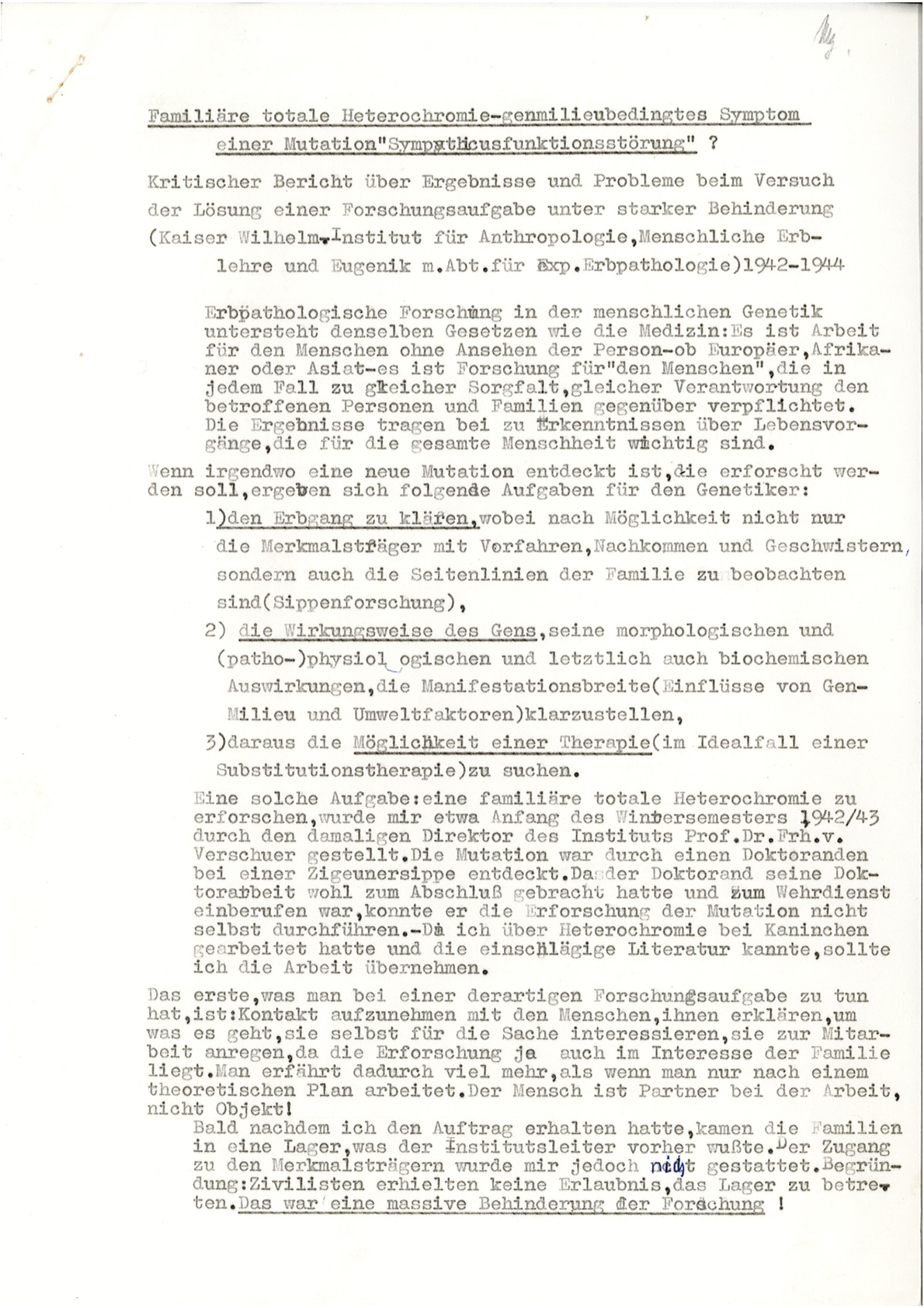 Dr Josef Mengele Karin Magnussen blue eye color change experiment truth