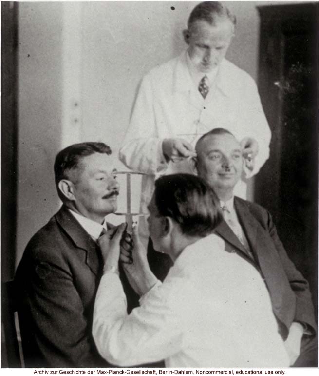 dr josef mengele 40 year old male twins undergoing anthropometric study by Otmar Freiherr von Verschuer