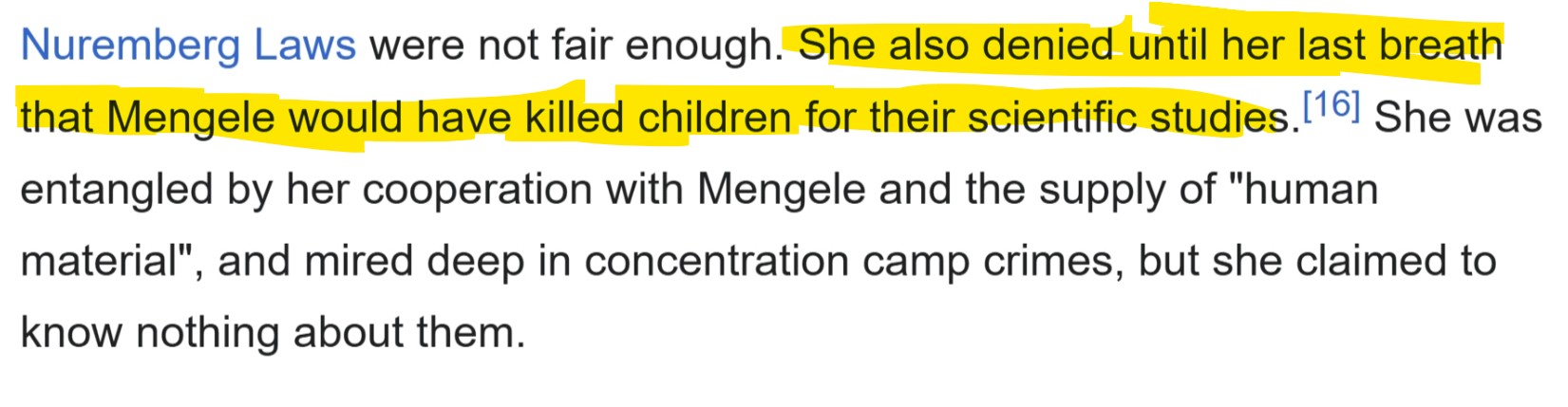 dr josef mengele karin magnussen eyeball wikipedia hoax eric hunt
