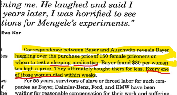 jewish bayer lawsuit hoax german holocaust jewess dr mengele josef
