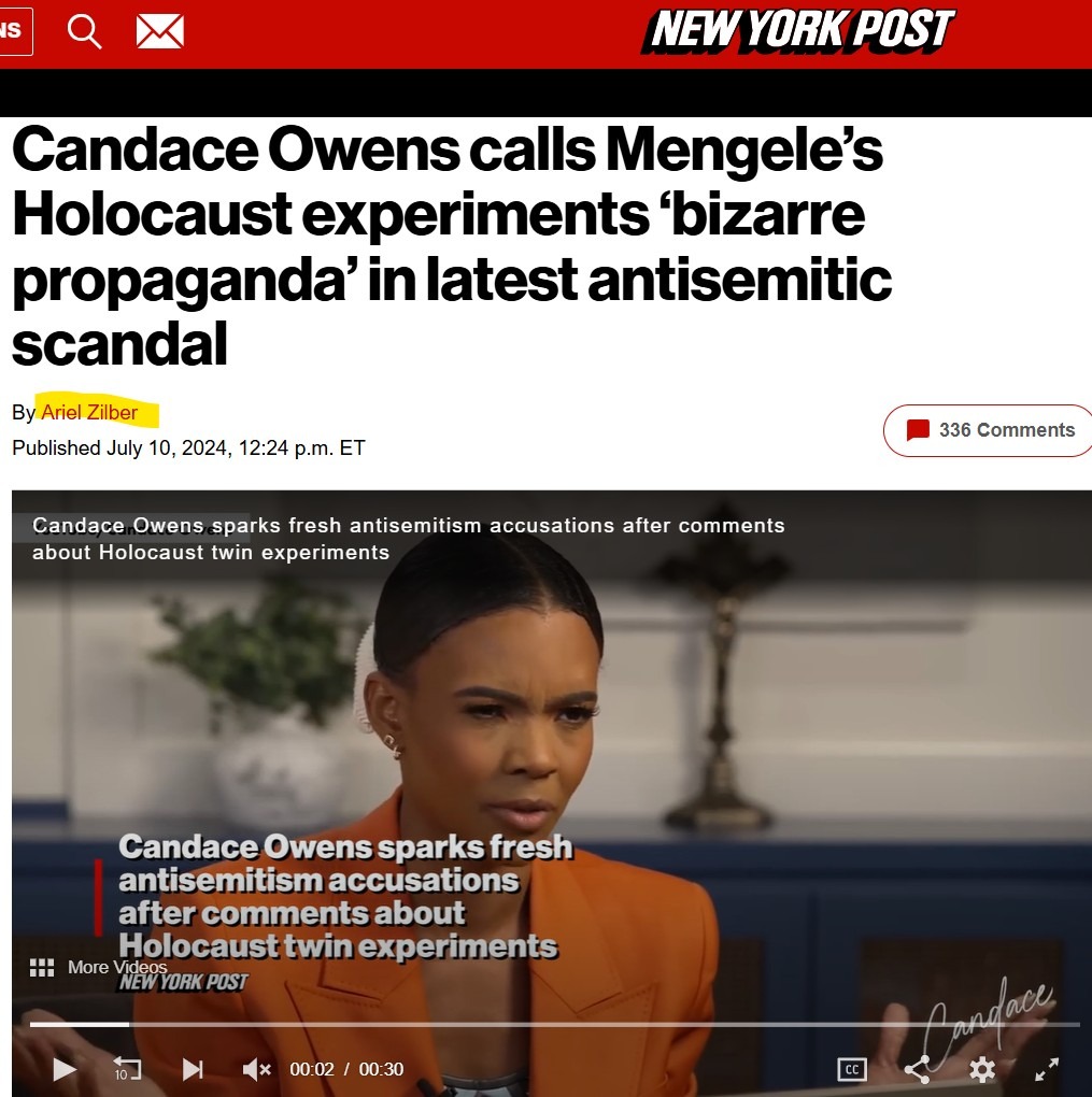 candace owens mengele australia stitch twins hoax propaganda
