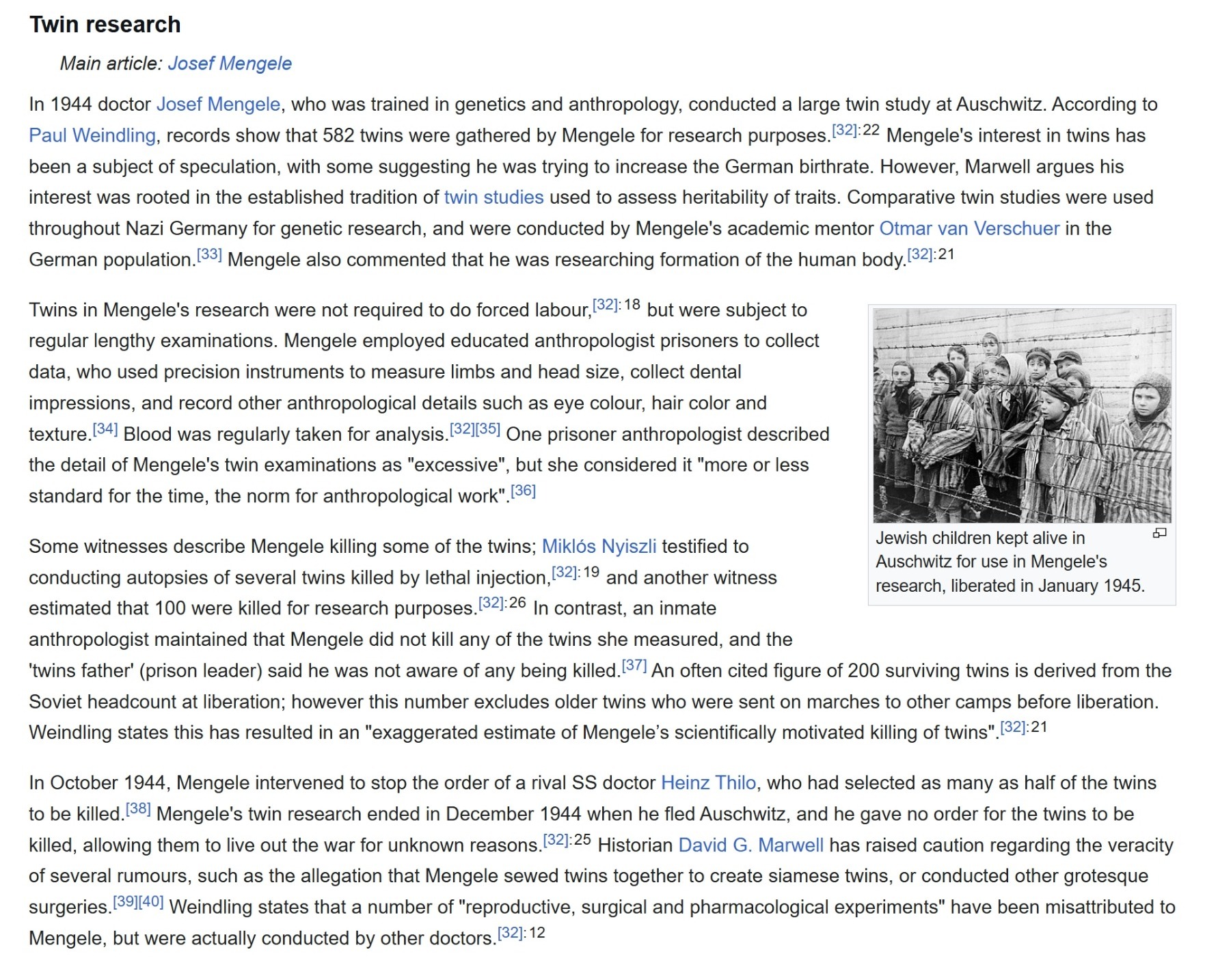 dr josef mengele wikipedia revisions