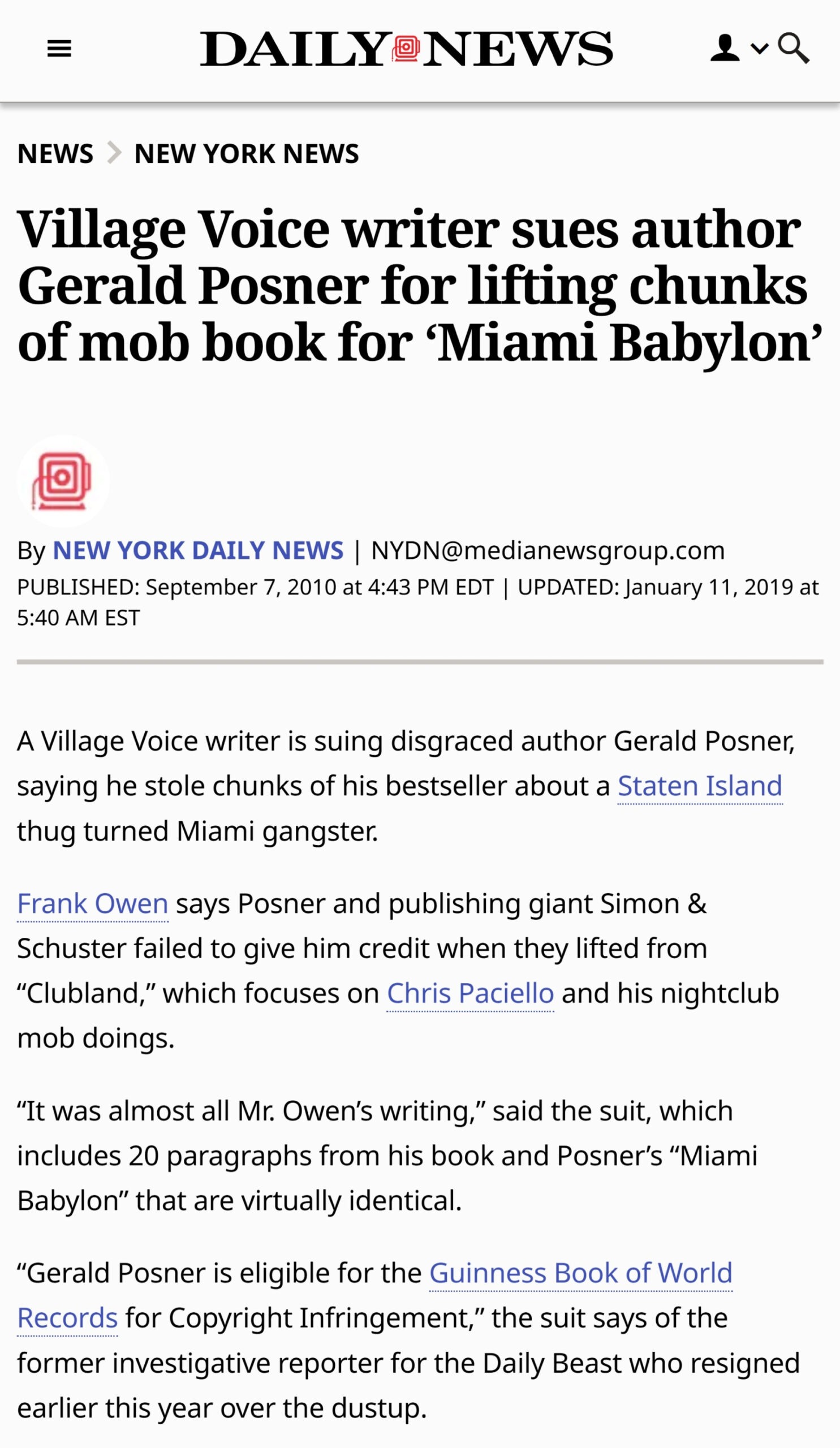 gerald posner plagiarism scaled