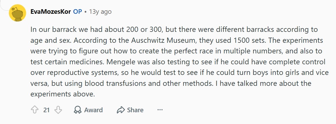 mengele transgender surgery